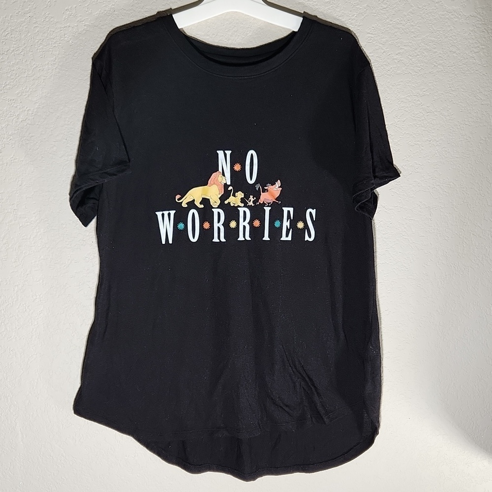 Disney Womens shirt lion king top size XXL 19 juniors black high low